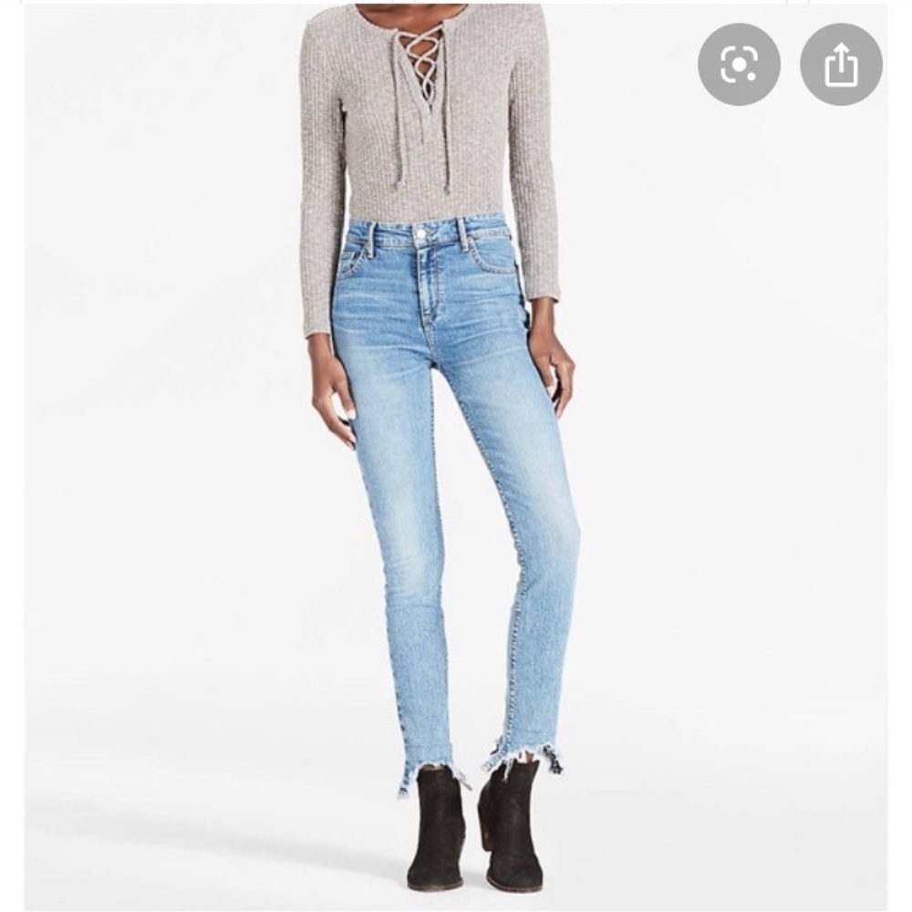 Lucky Brand Bridgette contrast skinny jeans